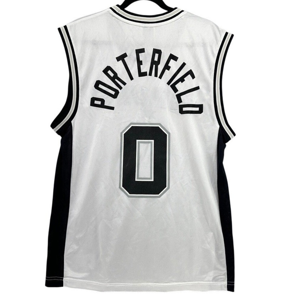 Y2K RARE Adidas San Antonio Spurs CUSTOM AUTHENTIC Porterfield 0 Jersey 7994A